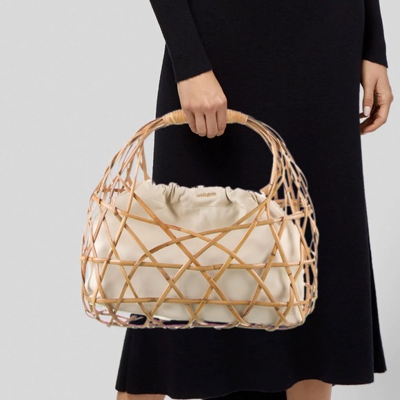 cult gaia Handbags - $400 NWT Cult Gaia Aviva Top Handle Bag